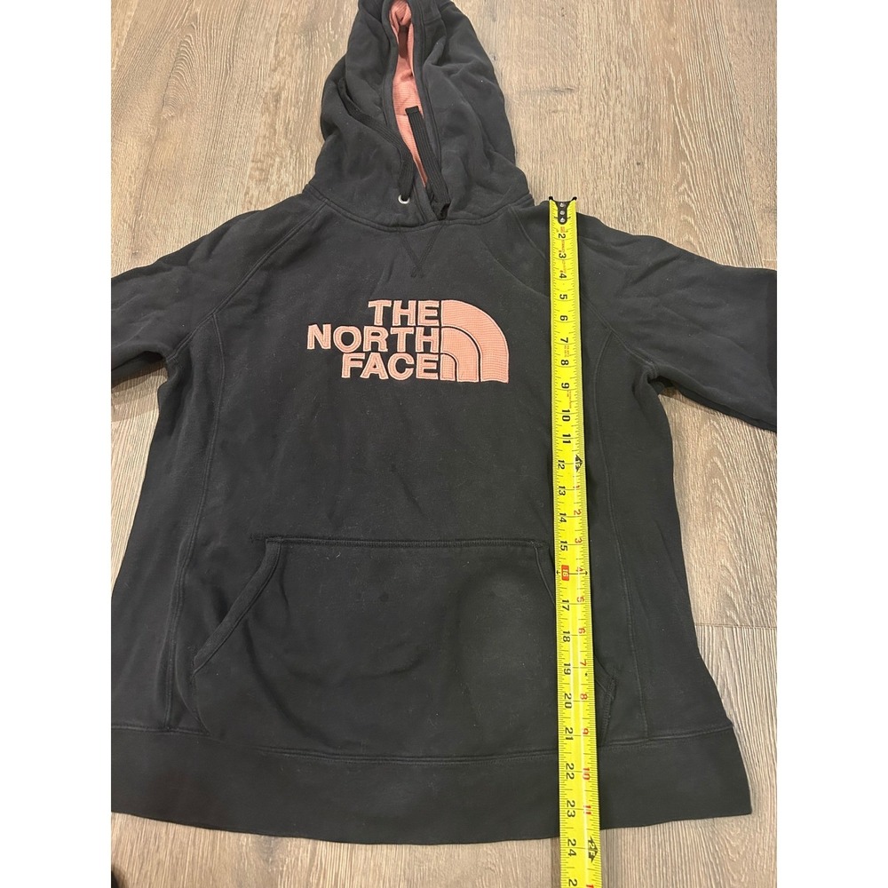 The North Face Womens‎ Black Pink Logo Pullover Hoodie Sweatshirt Size Large - Picture 7 of 9